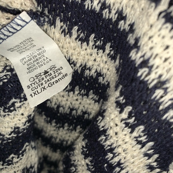 Papermoon navy and white striped sweater - Picture 4 of 5